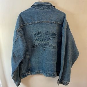 Rare Vintage Ford Mustang 30th Anniversary Denim Jean Jacket